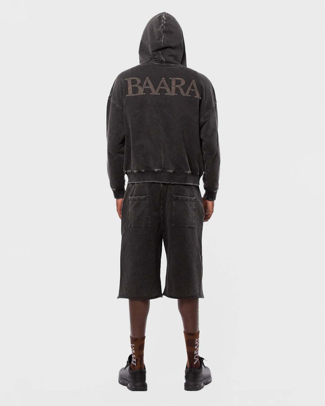 2. BAARA SS26 -   ANTHRACITE ZIP SWEAT-SHIRT