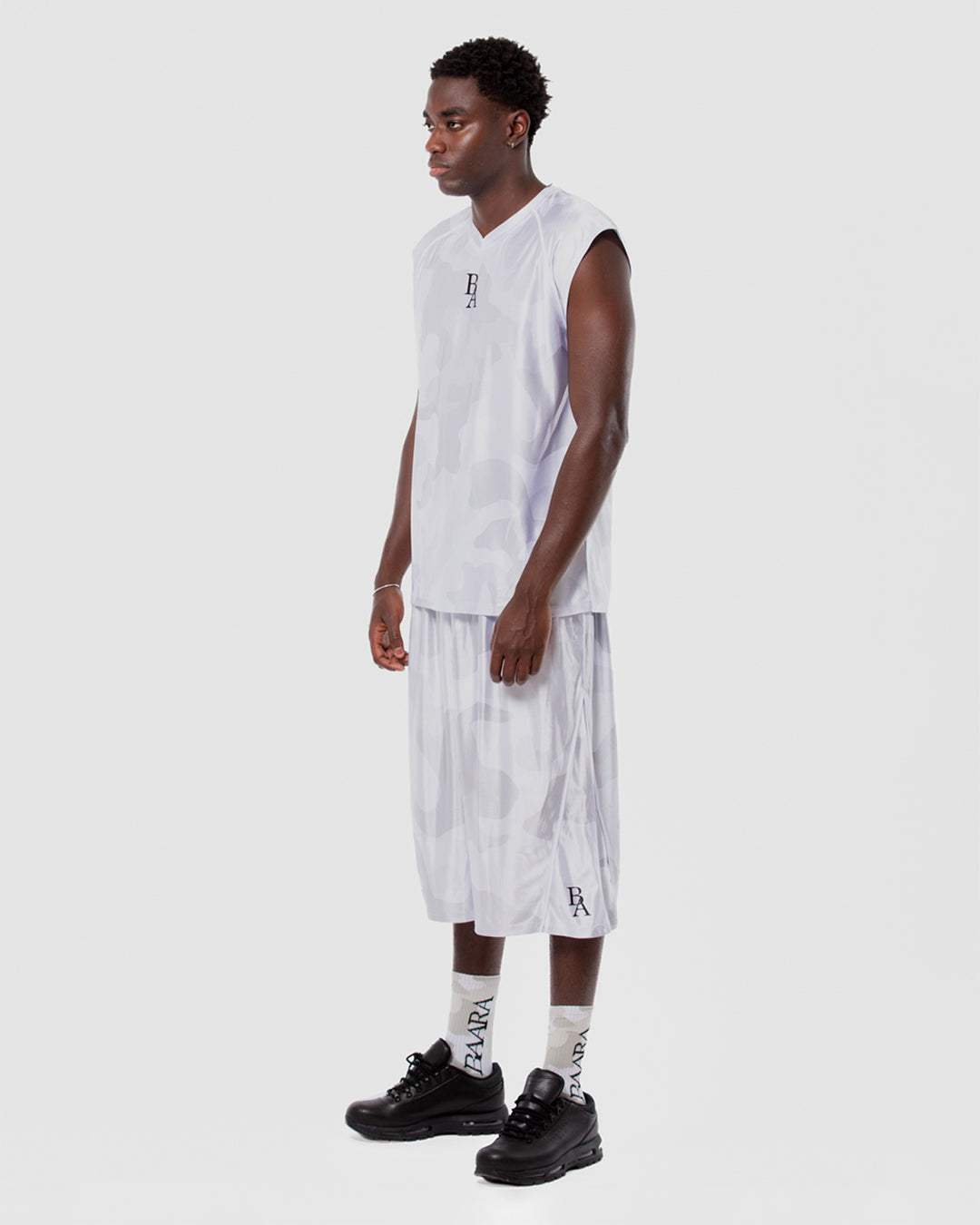 1. BAARA SS26 -  WHITE CAMO STREETBALL JERSEY