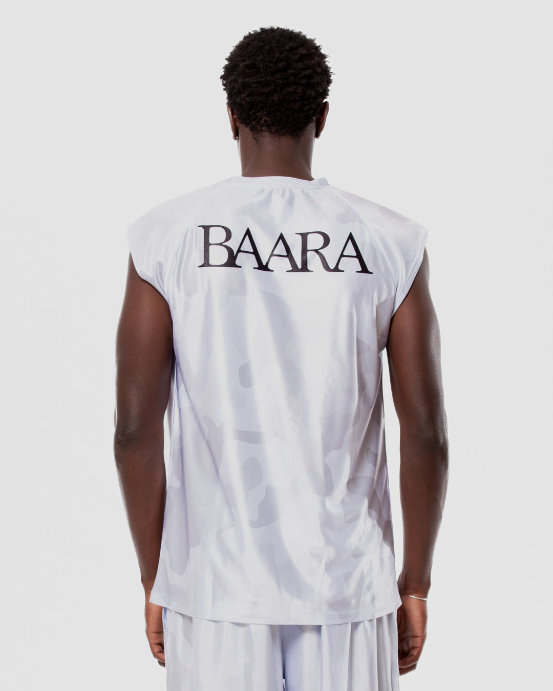 1. BAARA SS26 -  WHITE CAMO STREETBALL JERSEY