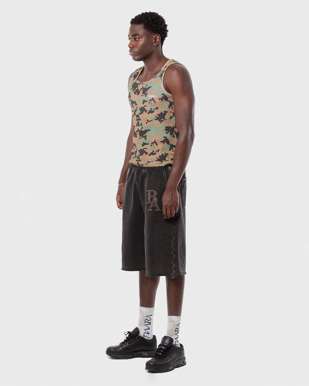 5. BAARA SS26 -  GREEN CAMO TANK TOP