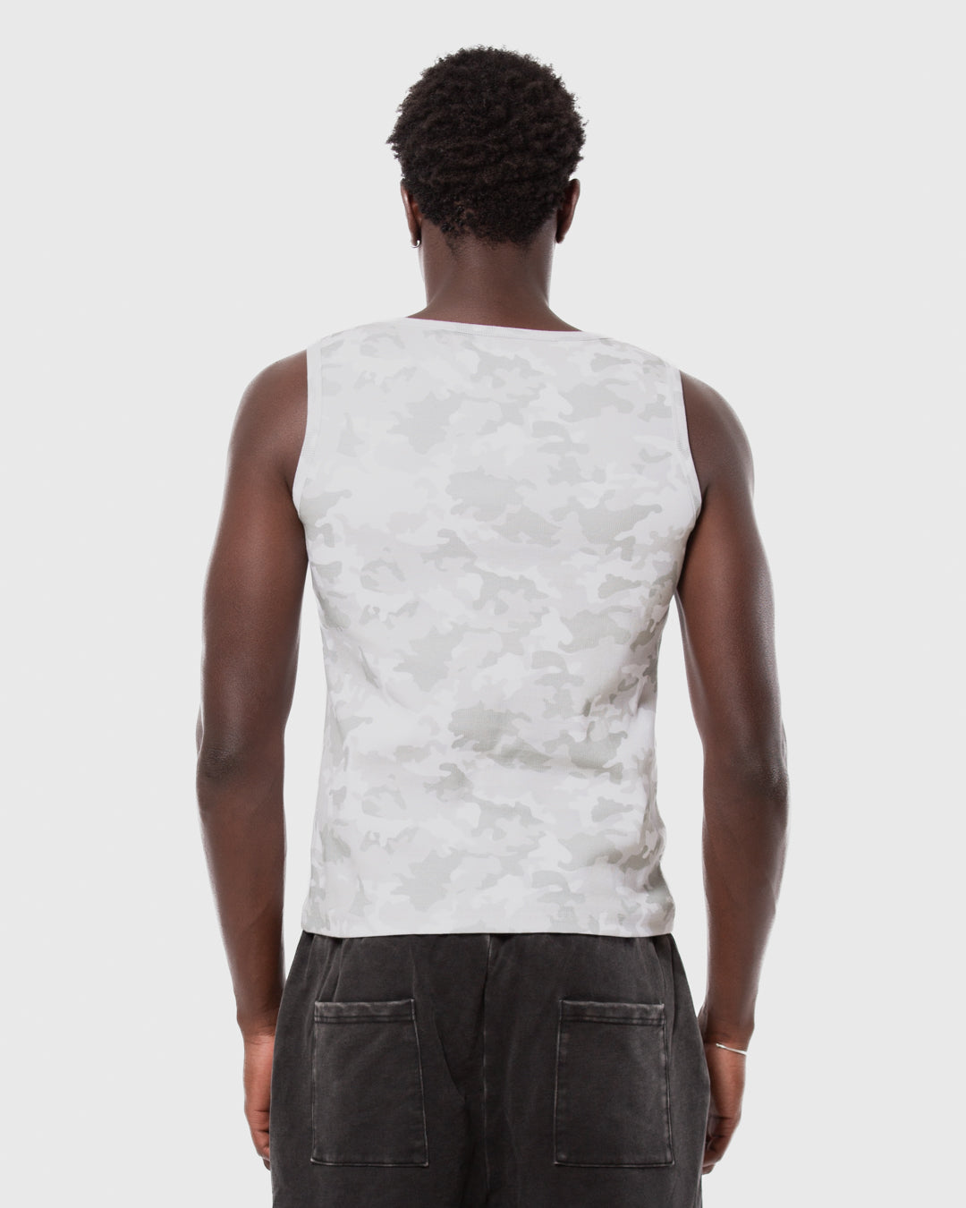 5. BAARA SS26 -  WHITE CAMO TANK TOP