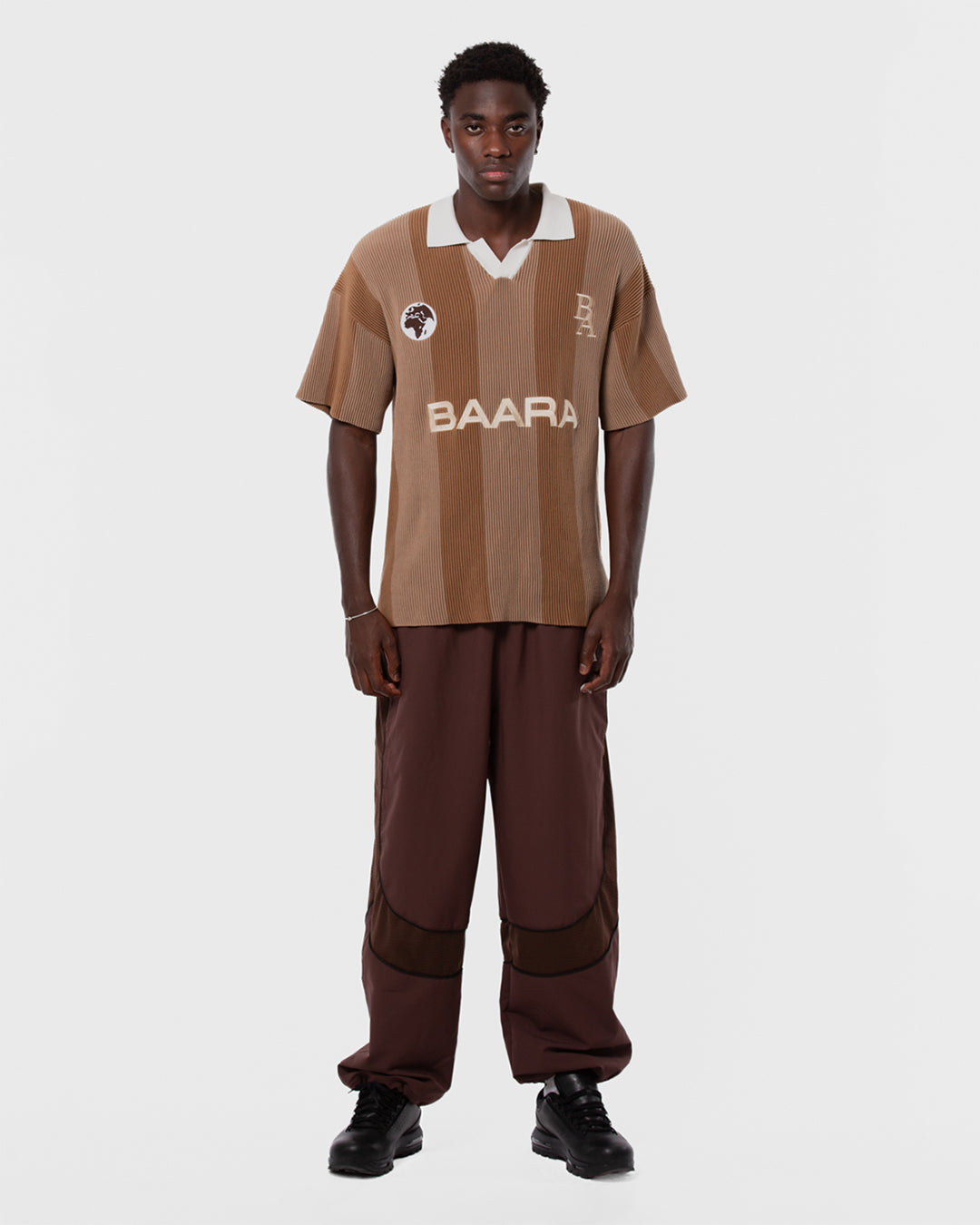 8.  BAARA SS26 -  BROWN HOLLOW/OUT JERSEY