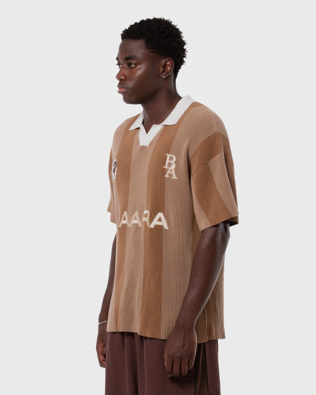 8.  BAARA SS26 -  BROWN HOLLOW/OUT JERSEY