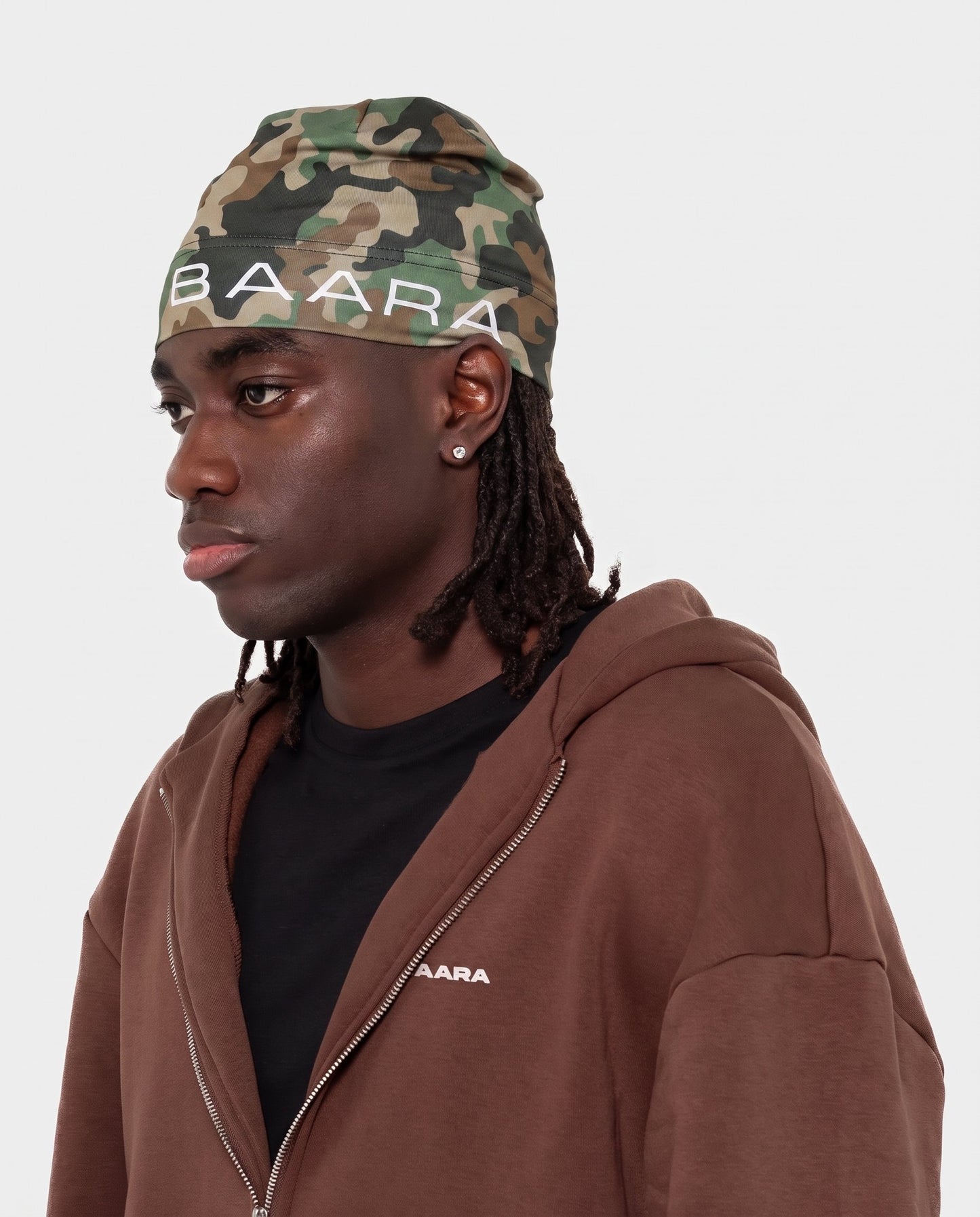 9. BAARA SS26 - TACTICAL BEANIE GREEN CAMO
